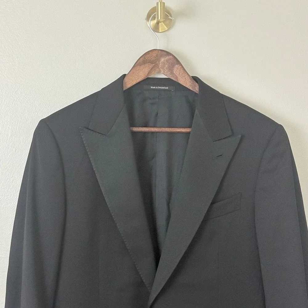 Ermenegildo Zegna Tuxedo Suit Black‎ Multiseason Mila Wool 48C 43